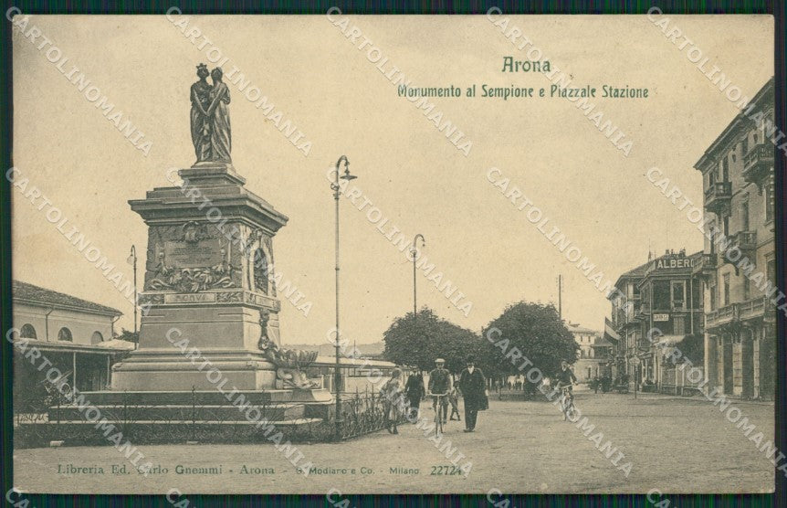 Novara Arona PIEGA cartolina QZ0814 – fronte