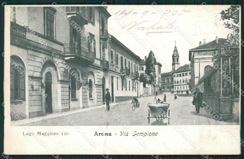 Novara Arona cartolina QZ0816 – fronte