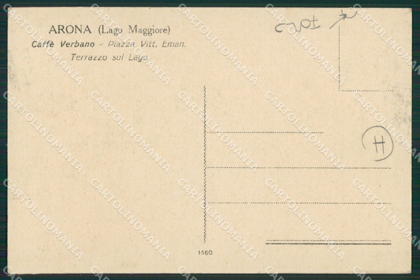 Novara Arona FORO cartolina QZ0821 – retro