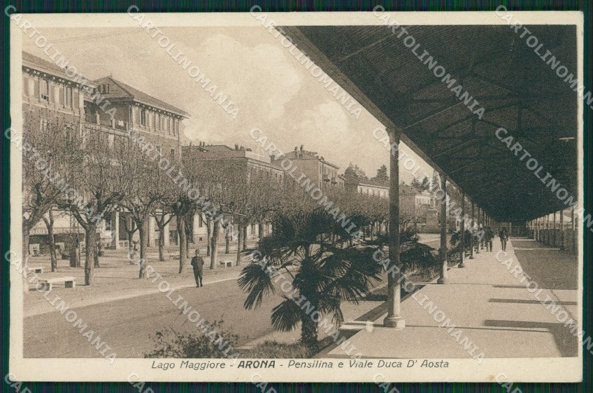 Novara Arona PIEGA cartolina QZ0823 – fronte