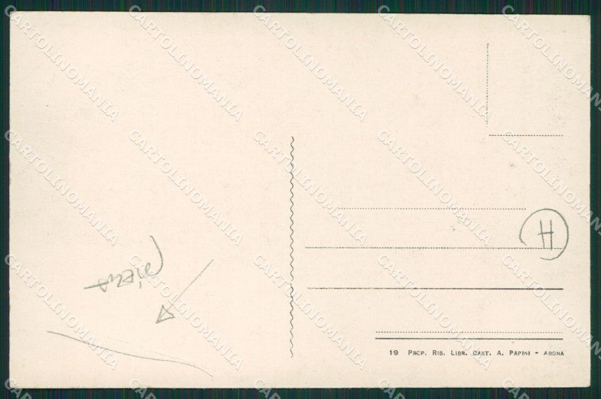 Novara Arona PIEGA cartolina QZ0823 – retro