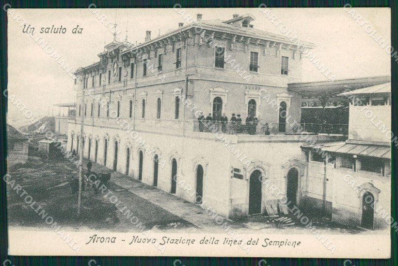 Novara Arona cartolina QZ0827 – fronte