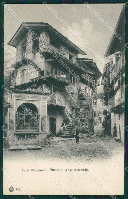 Verbania Baveno PIEGA cartolina QZ0847 – fronte