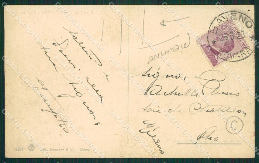 Verbania Baveno PIEGHINE cartolina QZ0858 – retro