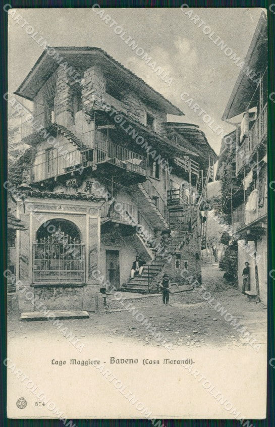 Verbania Baveno PIEGA cartolina QZ0860 – fronte