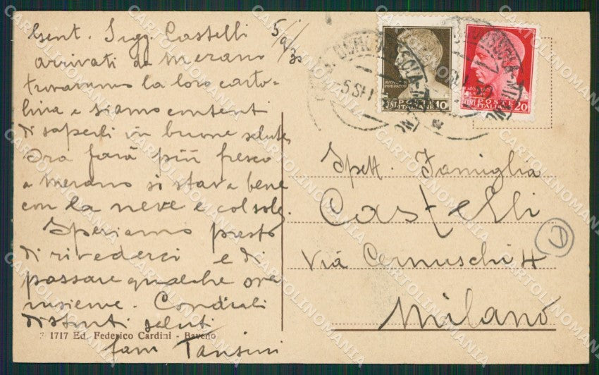Verbania Baveno Battello cartolina QZ0868 – retro