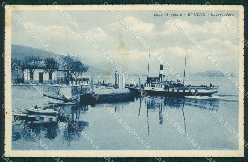 Verbania Baveno Battello PIEGHINA cartolina QZ0871 – fronte