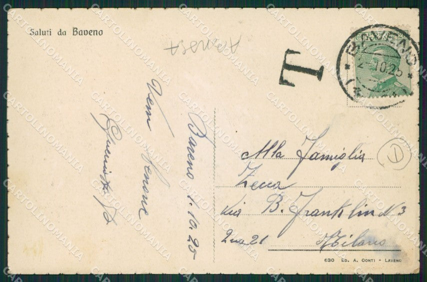 Verbania Baveno ABRASA cartolina QZ0874 – retro