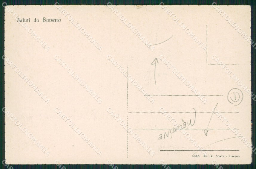 Verbania Baveno PIEGHINE cartolina QZ0880 – retro