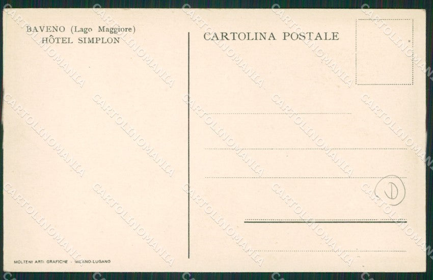 Verbania Baveno Pubblicitaria cartolina QZ0882 – retro