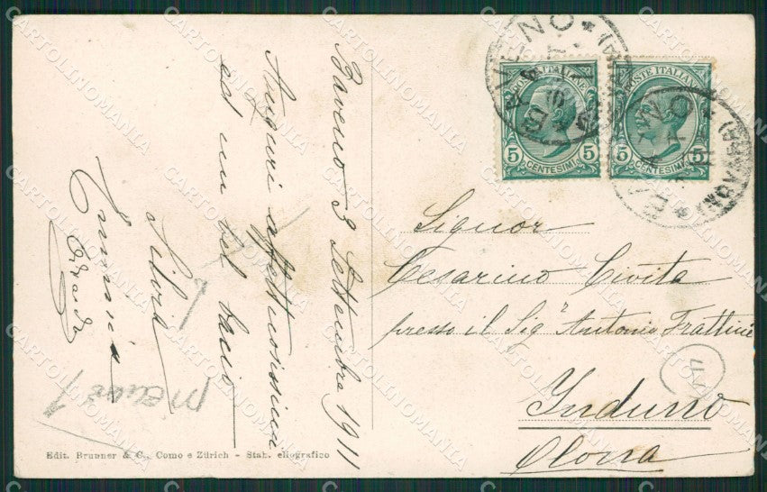 Verbania Baveno PIEGHE cartolina QZ0888 – retro