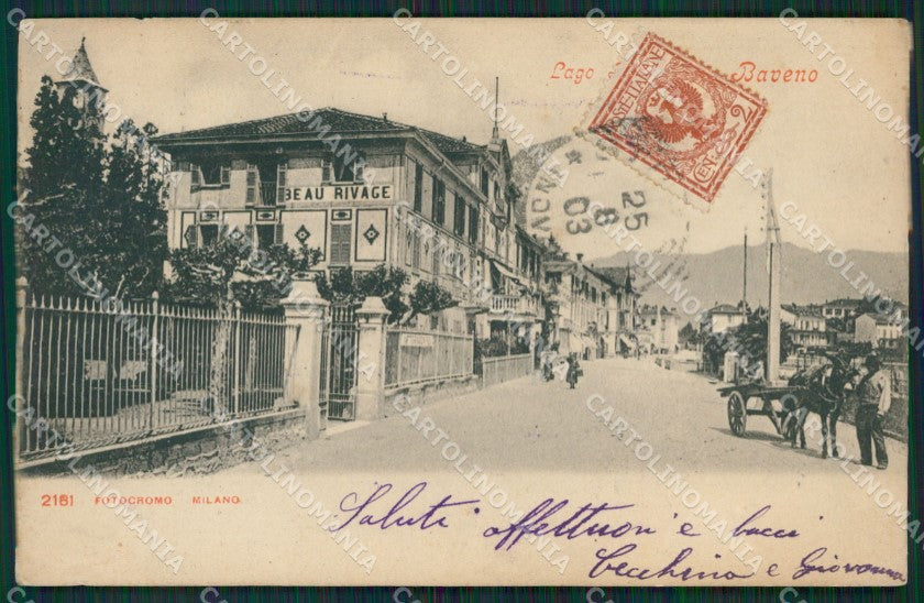Verbania Baveno cartolina QZ0917 – fronte