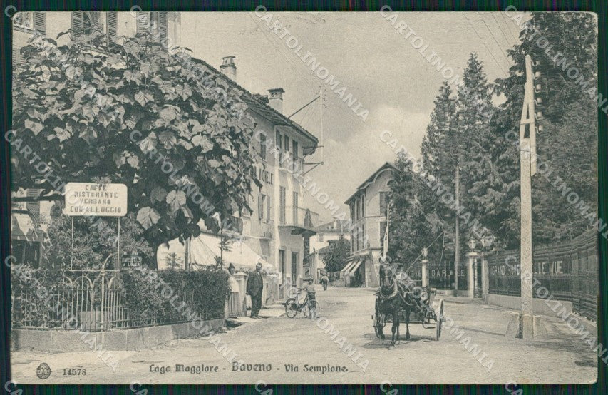 Verbania Baveno cartolina QZ0928 – fronte