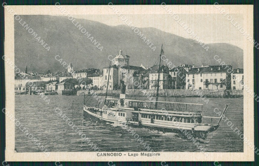 Verbania Cannobio Battello cartolina QZ0957 – fronte