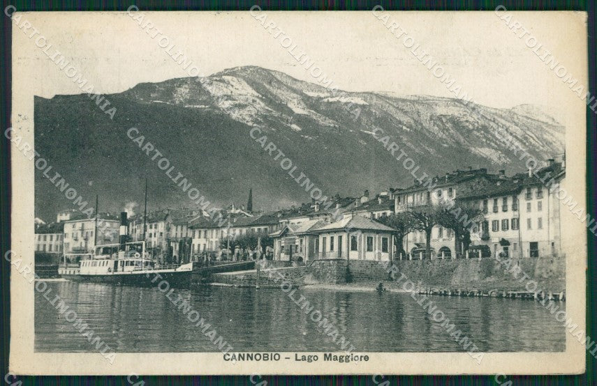 Verbania Cannobio Battello cartolina QZ0958 – fronte