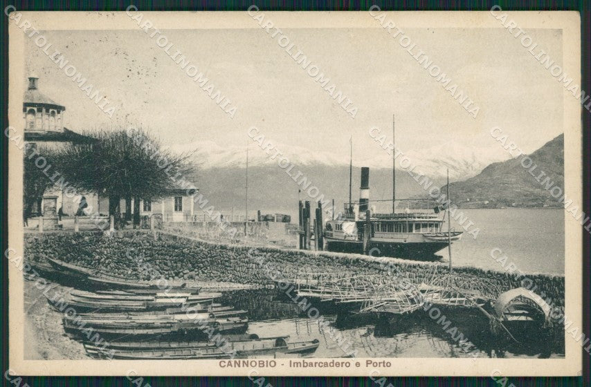 Verbania Cannobio Battello cartolina QZ0963 – fronte