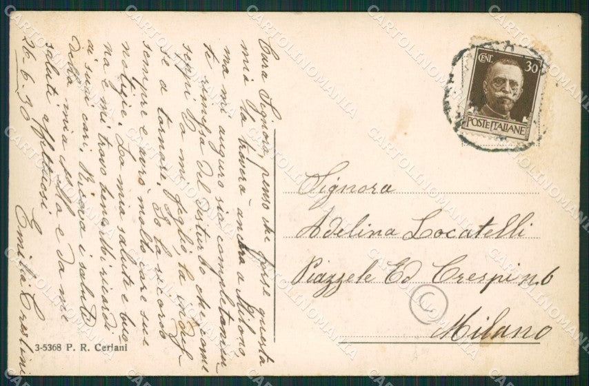Verbania Cannobio Battello cartolina QZ0963 – retro