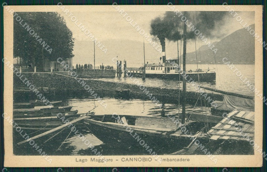 Verbania Cannobio Battello cartolina QZ0964 – fronte