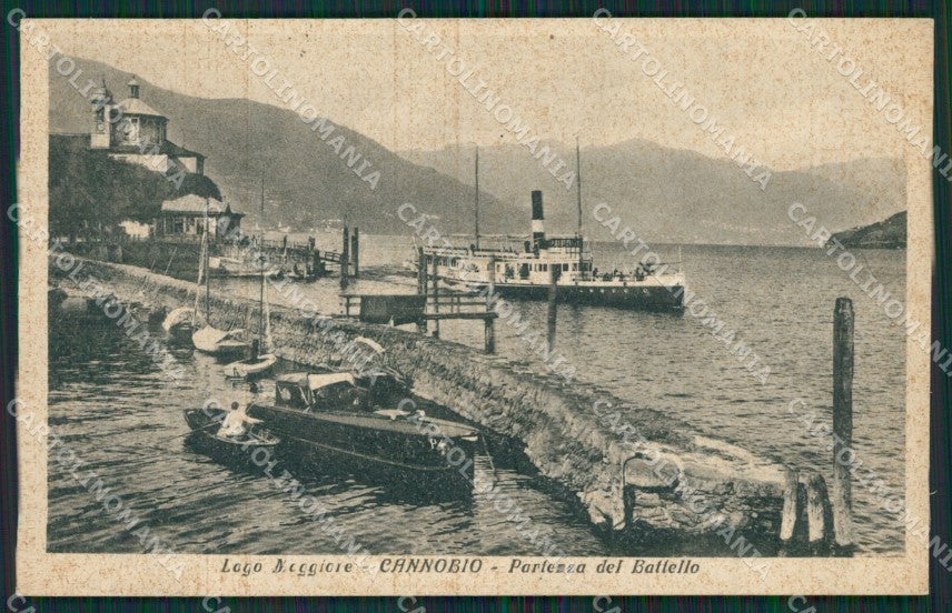 Verbania Cannobio Battello cartolina QZ0966 – fronte