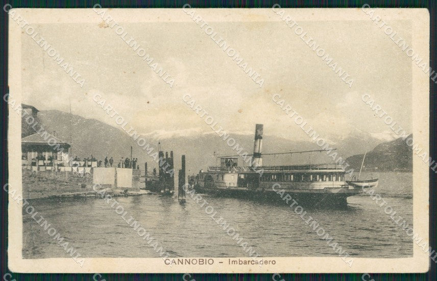 Verbania Cannobio Battello PIEGHINA cartolina QZ0971 – fronte
