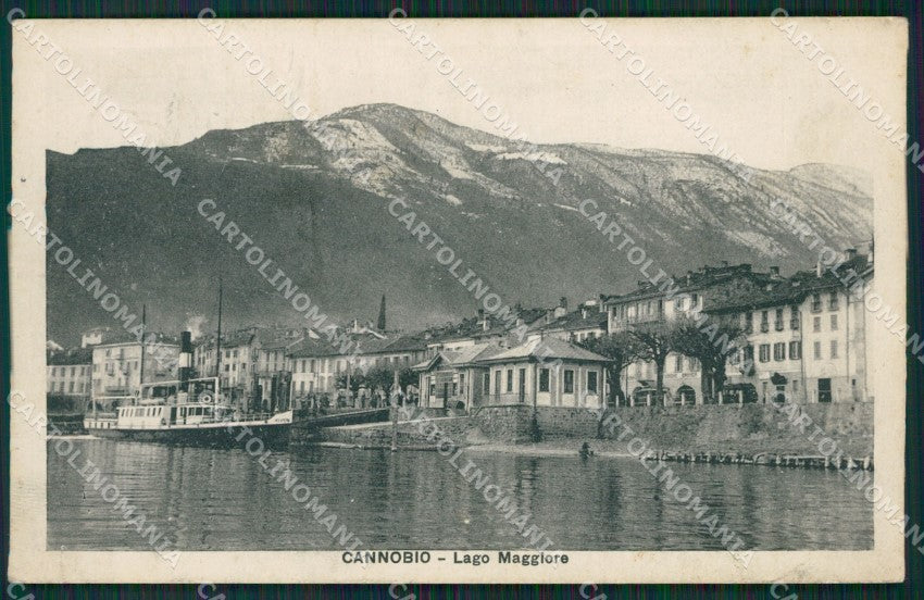 Verbania Cannobio Battello cartolina QZ0973 – fronte