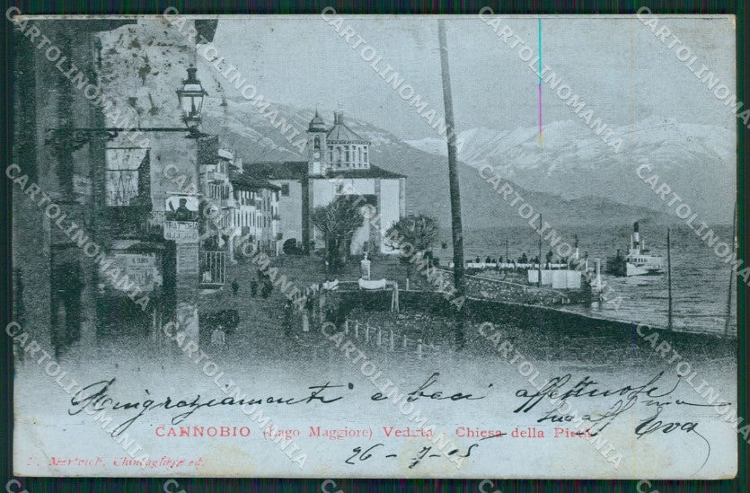 Verbania Cannobio Chiaro di Luna cartolina QZ0976 – fronte