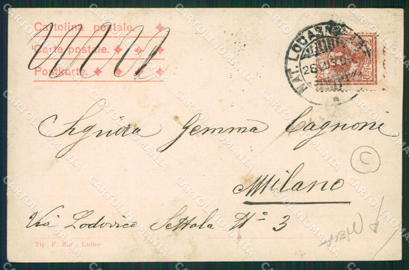 Verbania Cannobio Chiaro di Luna cartolina QZ0976 – retro