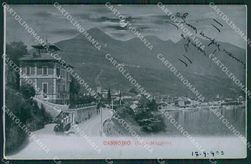 Verbania Cannobio Chiaro di Luna cartolina QZ0977 – fronte