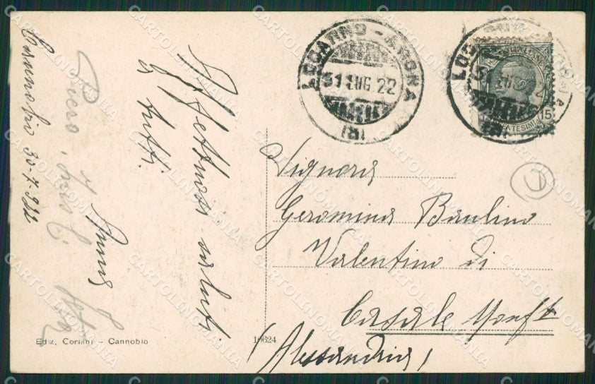 Verbania Cannobio cartolina QZ0984 – retro