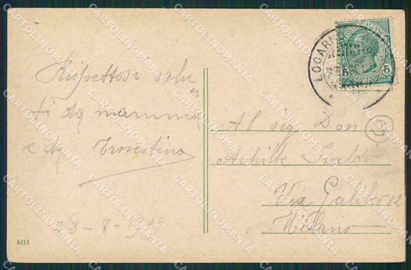 Verbania Cannobio Battello cartolina QZ0987 – retro