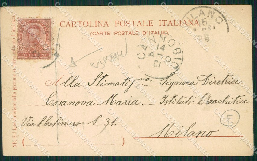 Verbania Cannobio Saluti da PIEGATA cartolina QZ0994 – retro