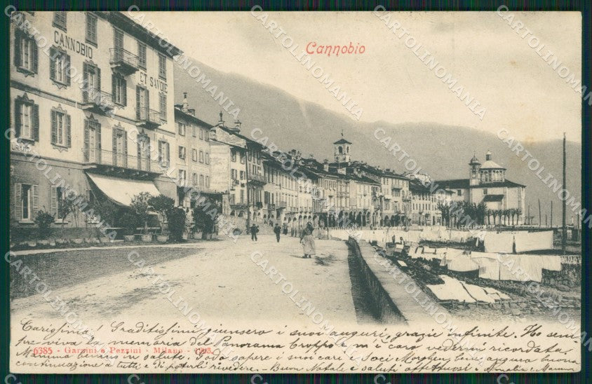 Verbania Cannobio cartolina QZ0995 – fronte