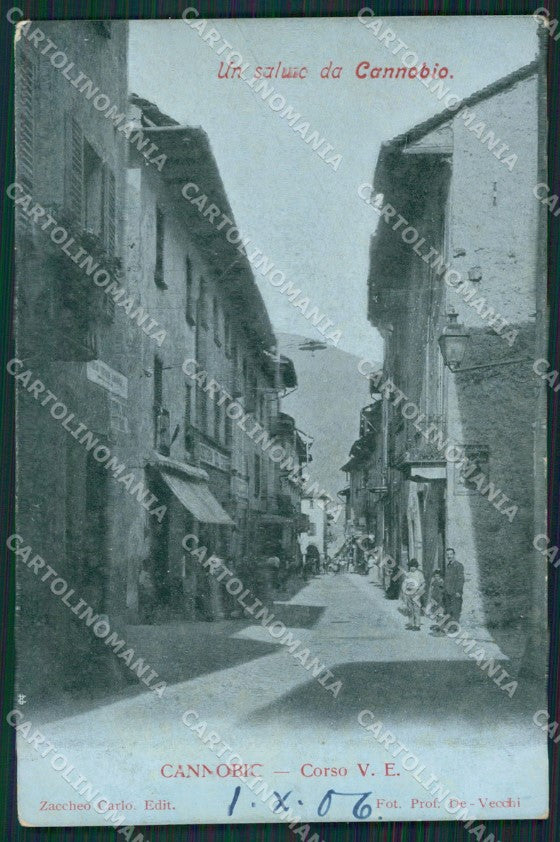 Verbania Cannobio Chiaro di Luna cartolina QZ1011 – fronte