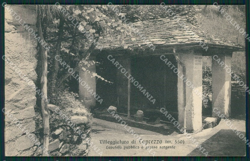 Verbania Caprezzo PIEGA cartolina QZ1018 – fronte