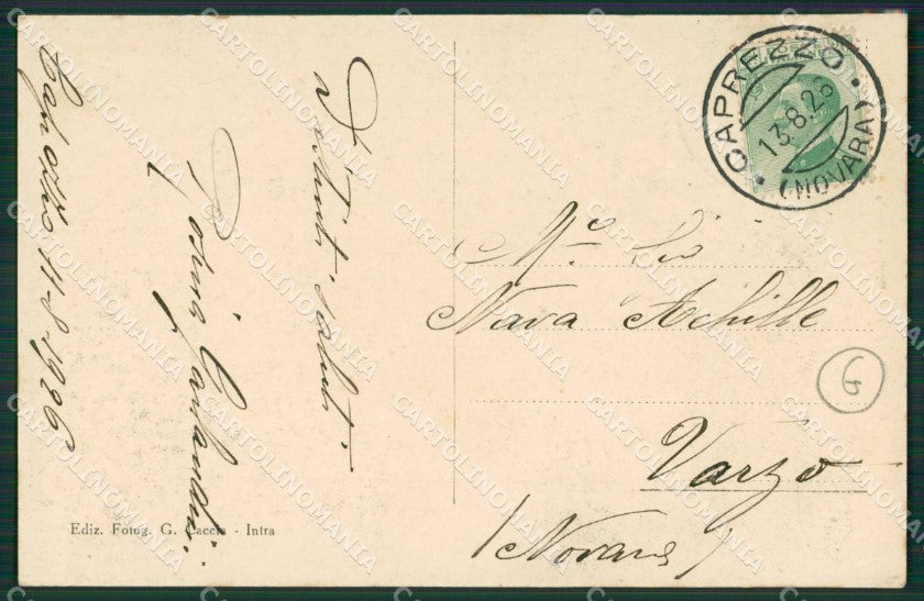 Verbania Caprezzo cartolina QZ1022 – retro