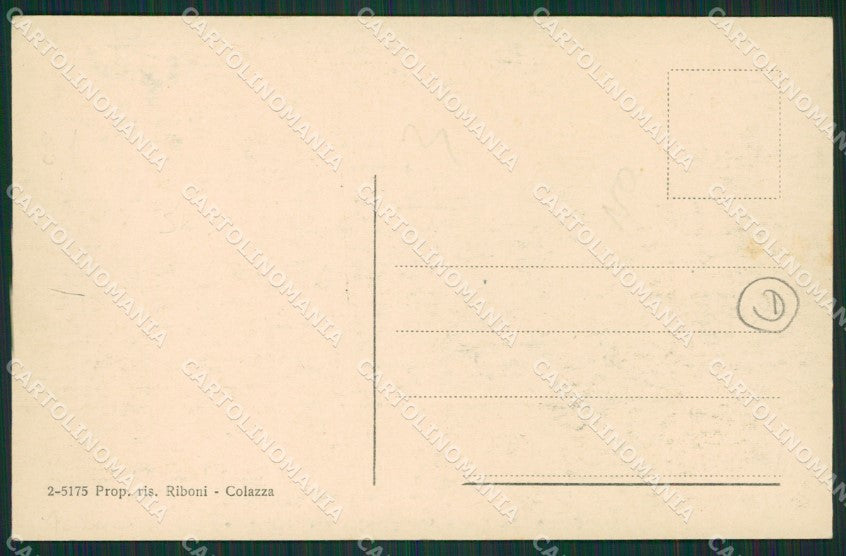 Novara Colazza cartolina QZ1025 – retro