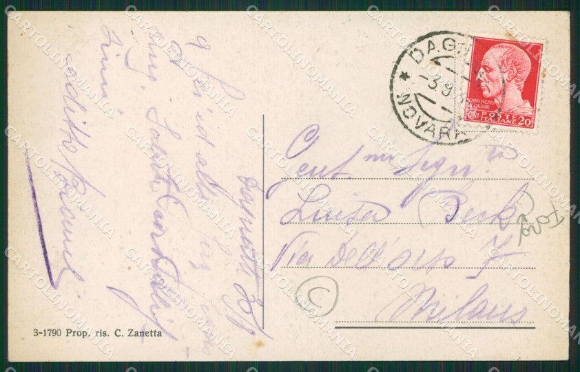 Novara Arona Dagnente FORO cartolina QZ1034 – retro
