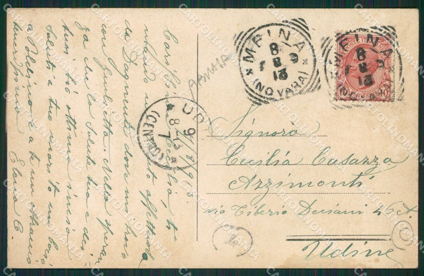 Novara Arona Dagnente ABRASA cartolina QZ1037 – retro