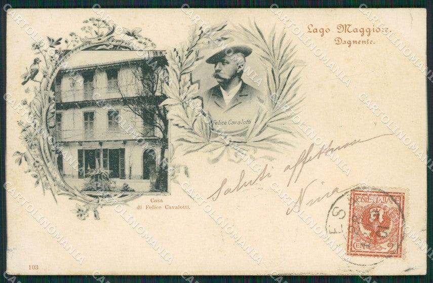 Novara Arona Dagnente cartolina QZ1040 – fronte