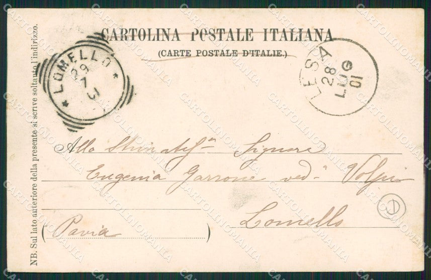 Novara Arona Dagnente cartolina QZ1040 – retro