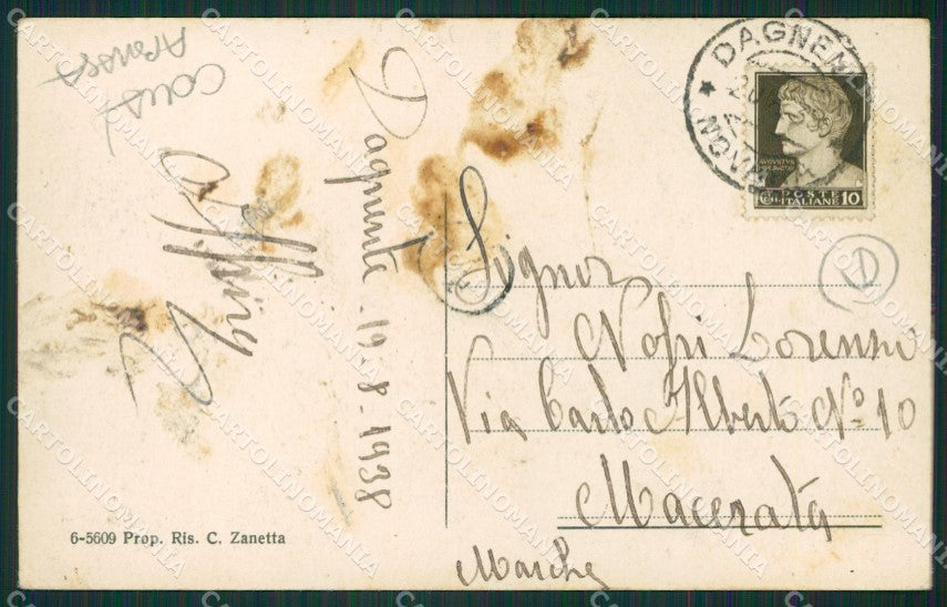 Novara Arona Dagnente COLLA ABRASA cartolina QZ1043 – retro