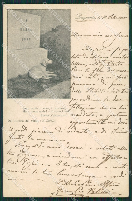 Novara Arona Dagnente cartolina QZ1046 – fronte