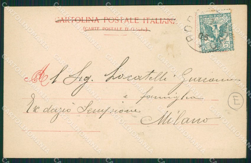 Novara Arona Dagnente Cavallotti cartolina QZ1050 – retro