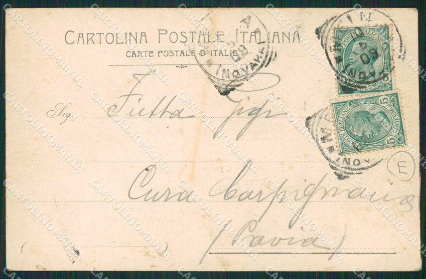 Novara Arona Dagnente Cavallotti cartolina QZ1051 – retro
