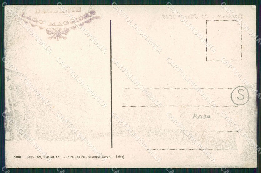 Novara Arona Dagnente cartolina QZ1062 – retro