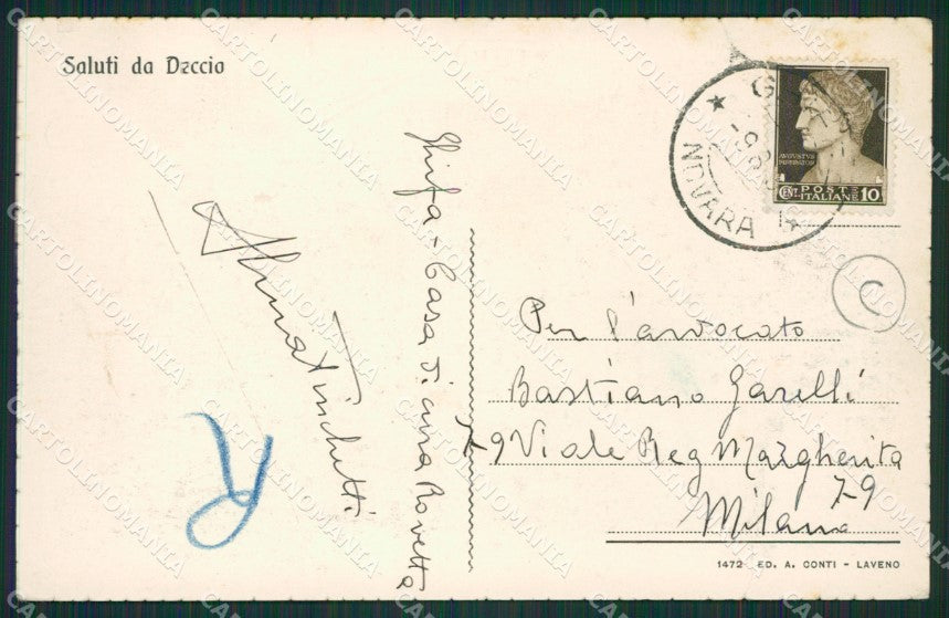 Verbania Ghiffa Deccio cartolina QZ1065 – retro