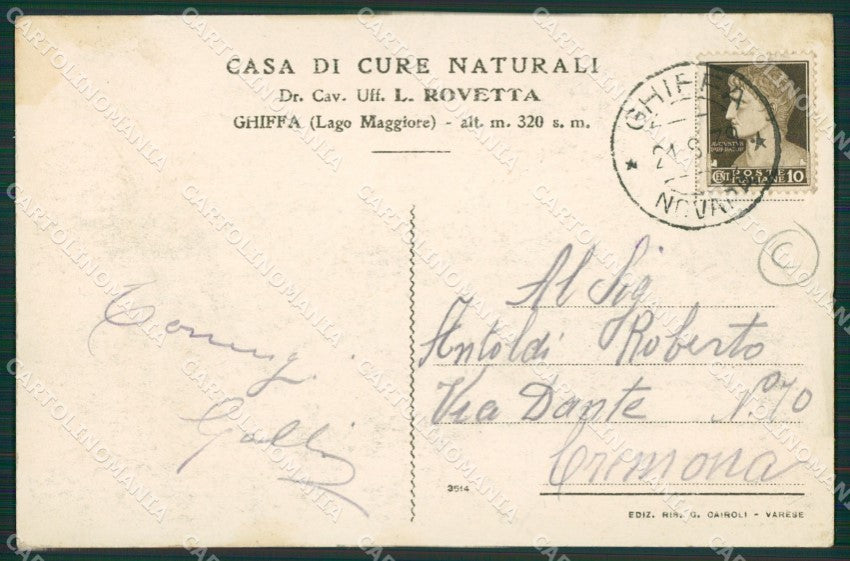 Verbania Ghiffa cartolina QZ1066 – retro