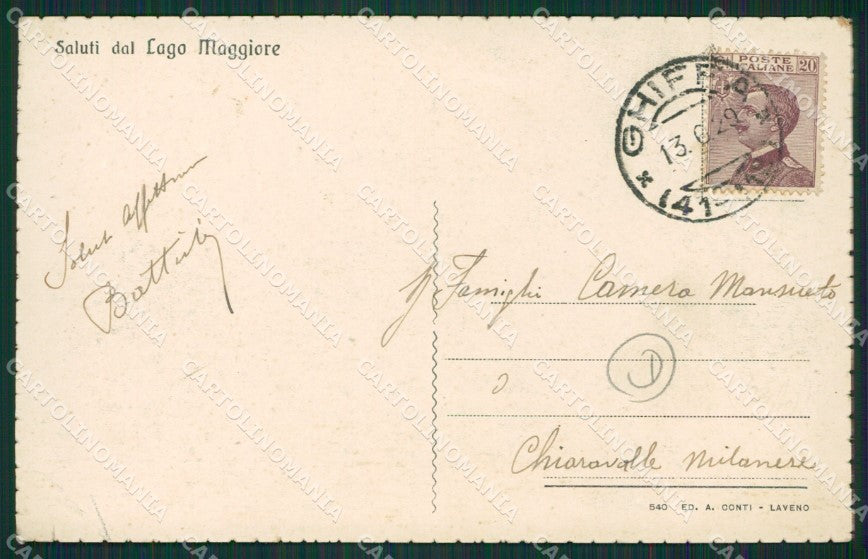 Verbania Ghiffa Deccio Ronco cartolina QZ1068 – retro