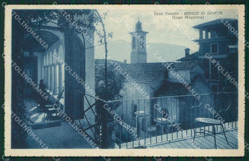 Verbania Ghiffa Ronco PIEGA cartolina QZ1069 – fronte