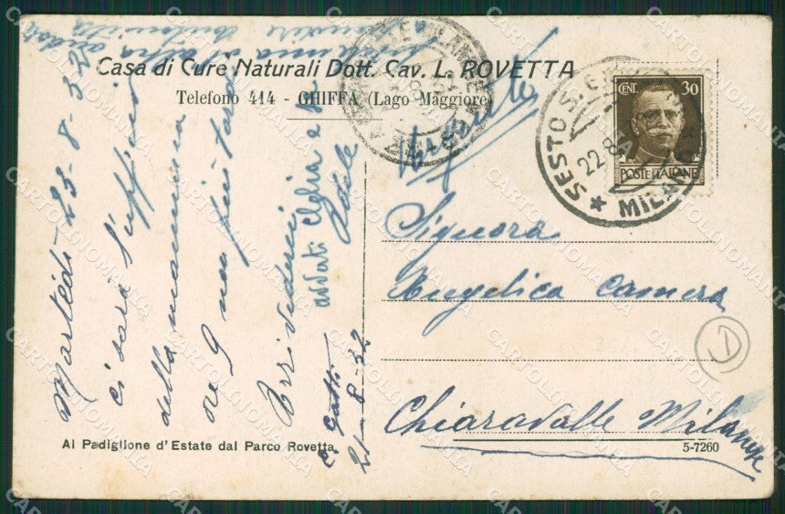 Verbania Ghiffa cartolina QZ1070 – retro